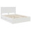 Berkfield Bed Frame with Drawer White 150 x 200 cm Engineer Wood 4
