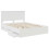 Berkfield Bed Frame with Drawer White 150 x 200 cm Engineer Wood 5