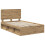 Berkfield Bed Frame Artisian Oak 120 x 190 cm Solid Pine Wood 4