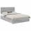Berkfield Storage Bed Grey Sonoma 150 x 200 cm Engineered Wood 2