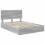 Berkfield Storage Bed Grey Sonoma 150 x 200 cm Engineered Wood 4