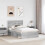 Berkfield Bed Frame Grey Sonoma 120 x 190 cm Solid Pine Wood 3