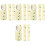 16Sheets Light Yellow Self-Adhesive Name Stickers for Home and School 3