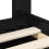 Berkfield Bed Frame with Headboard Black 90 x 190 cm Solid Pine Wood 6