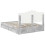 Berkfield Storage Bed Concrete Grey 150 x 200 cm Engineered Wood 6