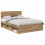 Berkfield Bed Frame Artisian Oak 150 x 200 cm Solid Pine Wood 2