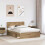 Berkfield Bed Frame Artisian Oak 150 x 200 cm Solid Pine Wood 3