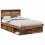 Berkfield Bed Frame with Headboard Old Wood 135 x 190 cm Solid Pine Wood 2