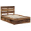 Berkfield Bed Frame with Headboard Old Wood 135 x 190 cm Solid Pine Wood 4