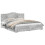 Berkfield Bed Frame Concrete Grey 200 x 200 cm Engineered Wood 2