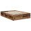 Berkfield Bed Frame with Headboard Old Wood 135 x 190 cm Solid Pine Wood 5