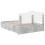 Berkfield Bed Frame Concrete Grey 150 x 200 cm Engineered Wood 6