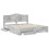 Berkfield Bed Frame Concrete Grey 200 x 200 cm Engineered Wood 5
