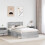 Berkfield Bed Frame Grey Sonoma 135 x 190 cm Solid Pine Wood 3