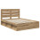Berkfield Bed Frame Artisian Oak 150 x 200 cm Solid Pine Wood 4