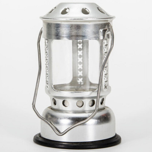 Lanterna portátil de alumínio para velas (1 unidade)
