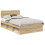 Berkfield Bed Frame with Headboard Sonoma 120 x 190 cm Solid Pine Wood 2