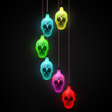 Nightwill Halloween solcellsdriven vindklocka lampa solcellslampa Halloween LED