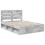 Berkfield Bed Frame Concerte Grey 150 x 200 cm Solid Pine Wood 4