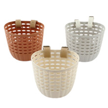 Panier de vélo pour enfants, panier réglable en PU avec poignée pour le cyclisme en extérieur avec tout-petits