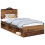 Berkfield Bed Frame with Headboard Old Wood 75 x 190 cm Solid Pine Wood 2