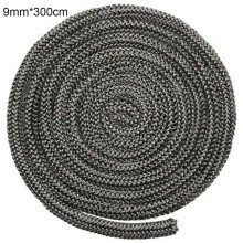 Těsnění dvířek kamnů/ohniště GDHOME, černá, 9mm, 3metry, délka