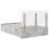 Berkfield Bed Frame Concrete Grey 135 x 190 cm Engineered Wood 6
