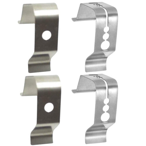 4er-Pack Grillfühlerhalter, Grillklemmen, Fleischthermometer, universell