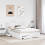 Berkfield Bed Frame with Headboard White 140 x 190 cm Engineered Wood 3
