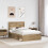 Berkfield Bed Frame Artisian Oak 135 x 190 cm Solid Pine Wood 3