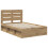 Berkfield Bed Frame Artisian Oak 135 x 190 cm Solid Pine Wood 4