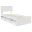 Berkfield Bed Frame with Headboard White 90 x 190 cm Solid Pine Wood 4