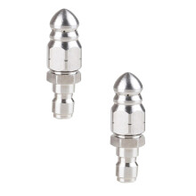 Tête d'arrosage Xubond pour dragage, buse haute pression en acier inoxydable, outils argentés