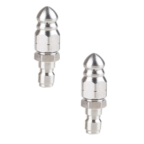Xubond Sprinkler Head Dredging Stainless Steel High Pressure Nozzle Tools Silver