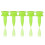 Golftees 0,86 tum 100-pack Plast Castle Small Tees (Gröna) 1