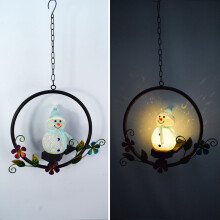 Guirlande lumineuse LED Ozmmyan pour jardin, décoration de Noël, bonhomme de neige, carillon éolien, superbes lumières d'extérieur en liquidation