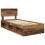 Berkfield Bed Frame with Headboard Old Wood 75 x 190 cm Solid Pine Wood 4