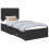 Berkfield Bed Frame with Headboard Black 75 x 190 cm Engineered Wood 2