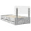 Berkfield Bed Frame with Drawer Concrete Grey 90 x 190 cm Engineered Wood 6