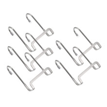 5pcs Over the Door Hooks for Hats and Towels, Metal Door Hanger Hooks for Bathroom Bedroom, Space‑Saving Design