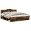 Berkfield Bed Frame Smoked Oak 180 x 200 cm Solid Pine Wood 2