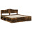 Berkfield Bed Frame Smoked Oak 180 x 200 cm Solid Pine Wood 4