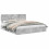Berkfield Storage Bed Concrete Grey 200 x 200 cm Engineered Wood 2
