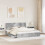Berkfield Storage Bed Concrete Grey 200 x 200 cm Engineered Wood 3