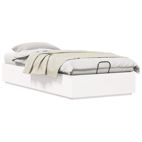 Berkfield Ottoman Bed Frame White 80 x 200 cm Solid Pine Wood 1
