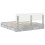 Berkfield Storage Bed Concrete Grey 200 x 200 cm Engineered Wood 6