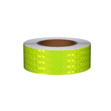 Reflective Tape 5cm x 25m Yellow Self Adhesive Safety Warning Tape for Cars Motorcycles Outdoor
