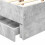 Berkfield Bed Frame Concrete Grey 135 x 190 cm Engineered Wood 7