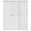 Berkfield Wardrobe BODO White 151.5x52x176.5 cm Solid Wood Pine 3