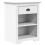 Berkfield Bedside Cabinet BODO White 53x38.5x66 cm Solid Wood Pine 2